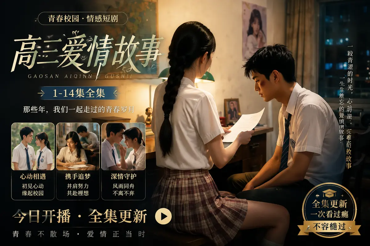 黄果魔改AI短剧《高三爱情故事》未删减全集在线观看-蓝光修复中字版-百度阿里云盘资源直链-高清零卡顿全程高能